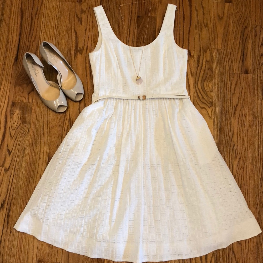 Donna Morgan White Summer Dress